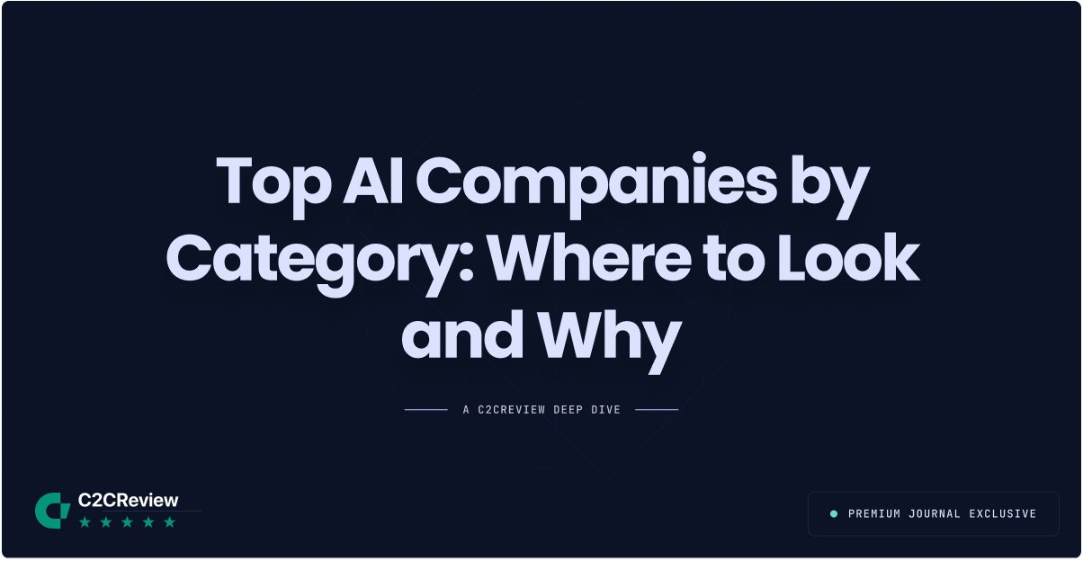 Top AI Companies by Category: Where to Look and Why